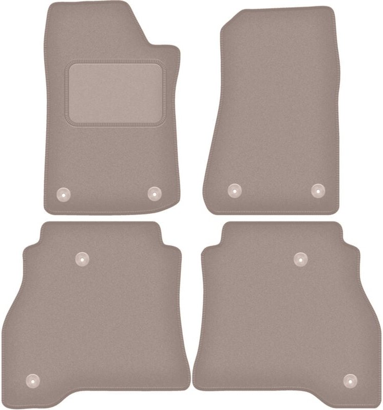 Beige Velours-Fußmatten für: Jeep Gladiator 0 (2019-)