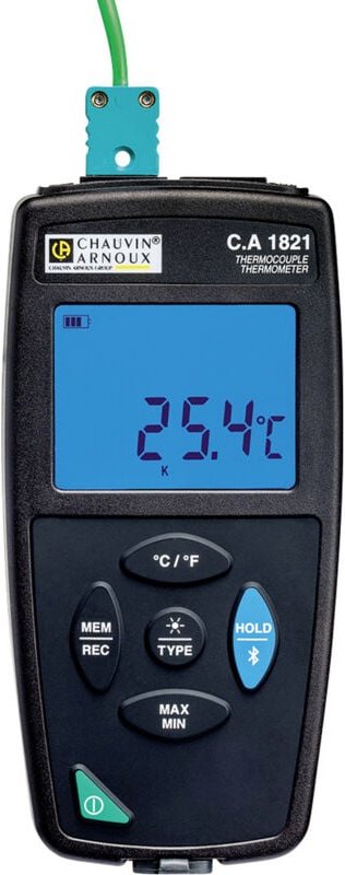 C.a 1821 Temperatur-Messgerät -200 - 1372 °c Fühler-Typ j, k, t, n, e, r, s Datenlog - Chauvin Arnoux