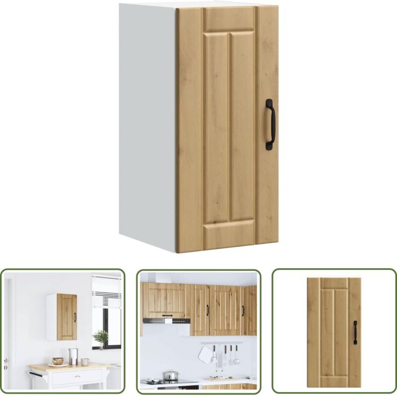 The Living Store - vidaXL Küchen-Hängeschrank Lucca Artisan-Eiche Holzwerkstoff