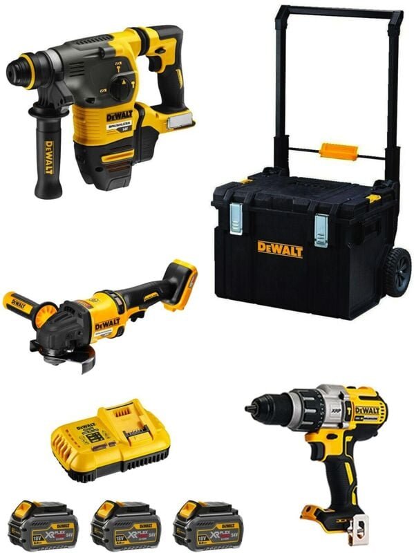 Dewalt - Kit FVK381TST3HD-QW 54V/18V (DCH333 + DCD996 + DCG418 + 3 x 6,0 Ah + DCB118 + DS450 DWST1-75668)