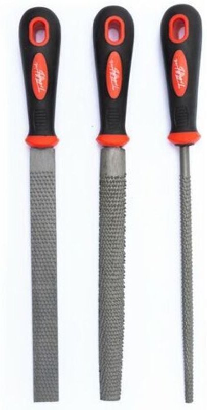 Trendline - Raspel-Set 3 tlg Rundraspel Flachraspel Halbrundraspel Raspel