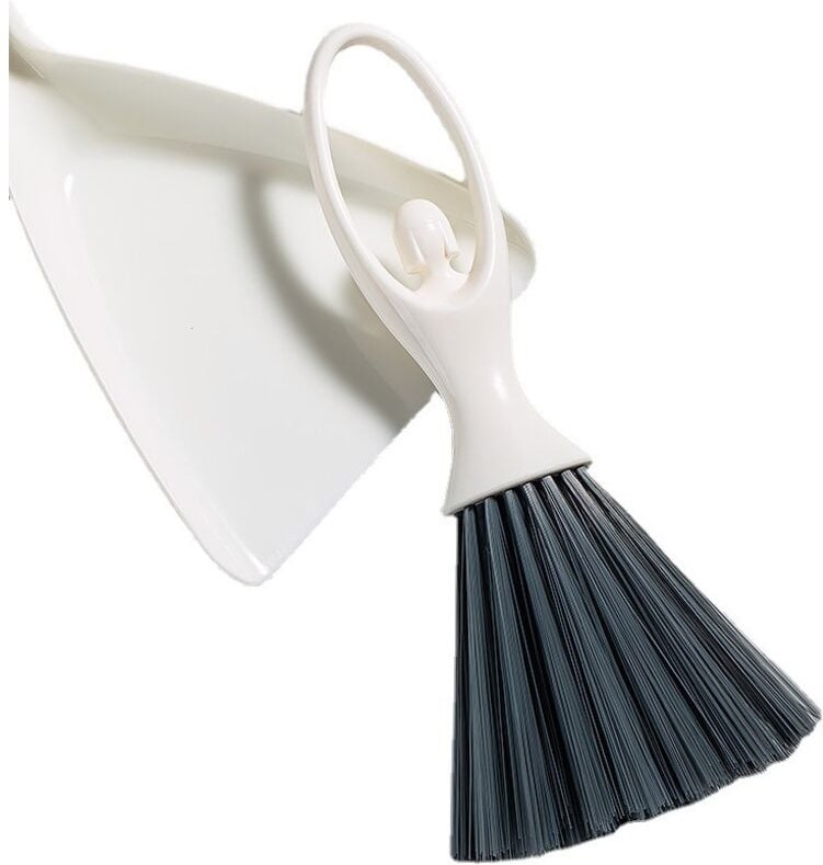 Kunststoffschaufel + Besen mit harten Borsten zum Reinigen von Büro, Haus, Auto
