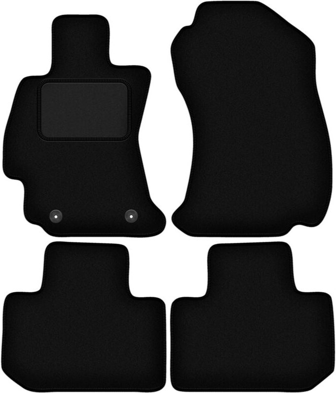 Schwarze Velours-Fußmatten für: Subaru Forester V SUV (2016-)