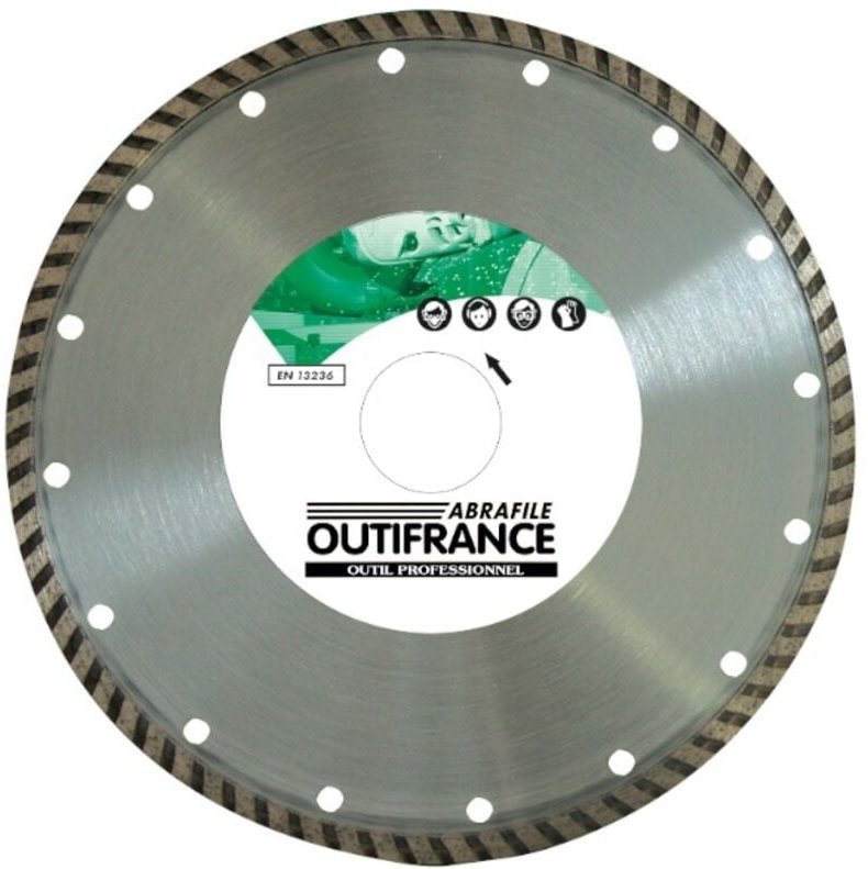 Diamantscheibe geschlossener Rand Ø 125 x 22 mm Outifrance