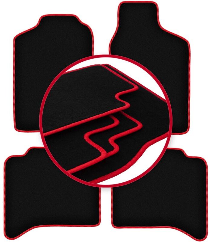 CARLUX-RED Auto-Fußmatten für: Opel Frontera B 5 Türen (1998-2006)