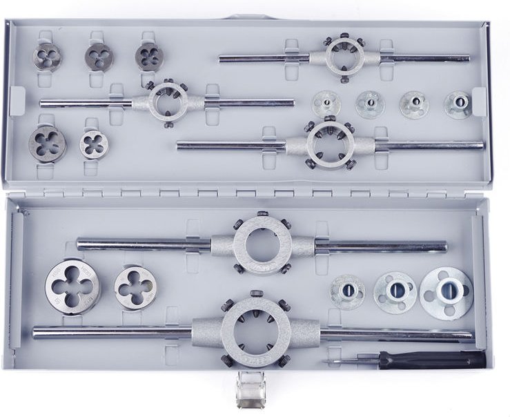 GSR - Gewindeschneidsortiment 19 tlg. se+seh+se Führungen M3-M12