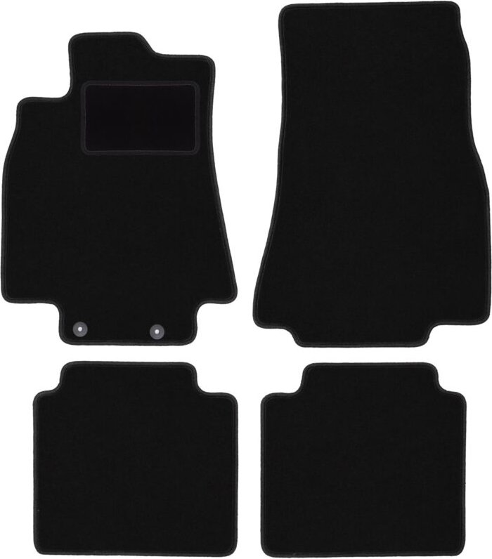 Schwarze Veloursmatten für: Mercedes B-Klasse W245 Fließheck (2005-2011)