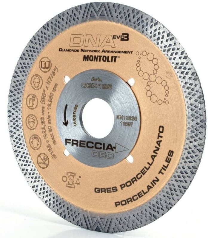 Diamantscheibe 125 Mm Fur Feinsteinzeug Harter Keramikfliesen Montolit Dna Cgx125