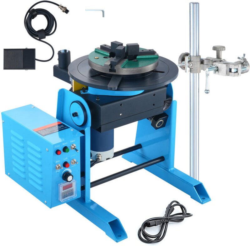 Mophorn - Morphron 30KG Drehschweißpositionierer, 0-90° verstellbarer Drehtisch, 1-12 U/min, 80 w, 12,4' Spannfutter & B...