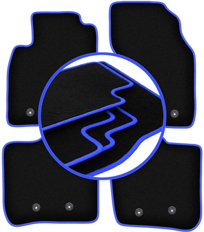 CARLUX-BLUE Autofußmatten für: Volvo S40 I Limousine (1995-2004)