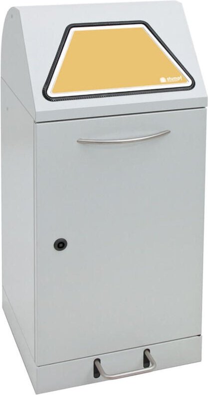 Abfalltrennung Modul-Vario 60 lichtgrau ProSlide-System 60l + Trethebel - 625-060-1-1-735 - Stumpf