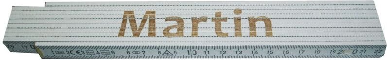 Zollstock Martin 2 m weiß Zollstock