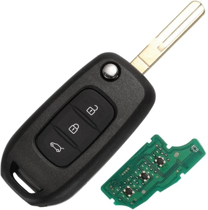 Auto 3 Tasten Klapp Fernbedienung Schlüssel PCF7961M für