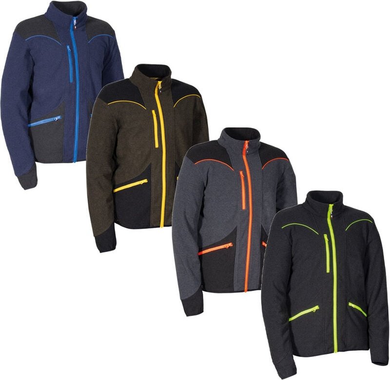 Grebo Arbeits-Sweatshirt aus Mikrofleece - l - Blau - Cofra