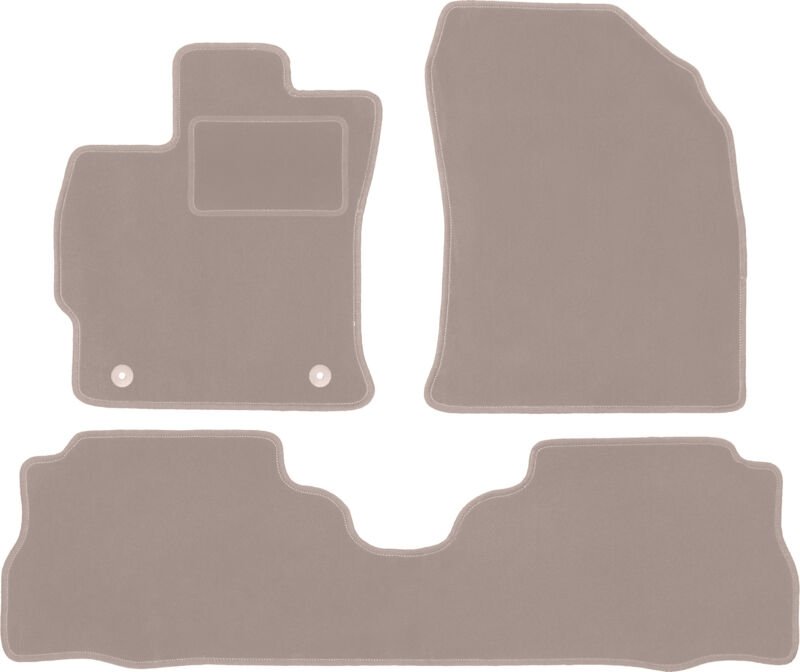 Beige Veloursmatten für: Toyota Prius III Plus Fließheck (2011-2015)