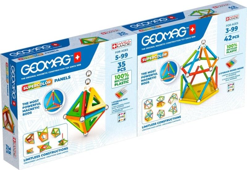 Geomag supercolor doppelpack 77 stk