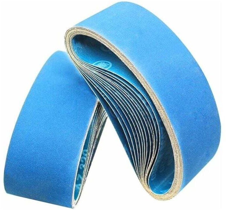 Gabrielle Schleifband 610 x 100 mm, 10er-Pack Schleifbänder mit 80er Körnung zum Schruppen, Entlacken und Polieren mit f...