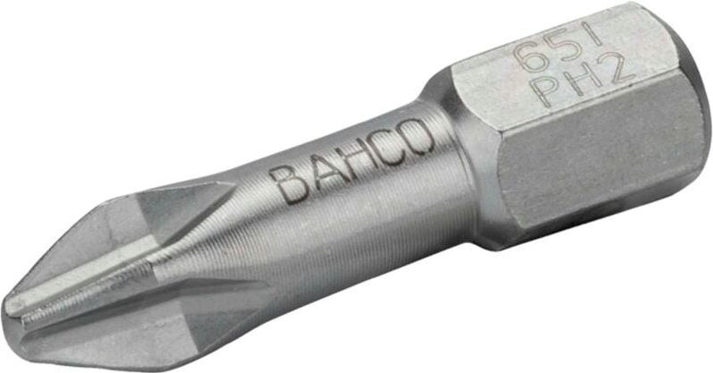 Bahco 1/4 Edelstahl-Bitsatz für PH1-Phillips-Schrauben - 10-tlg.