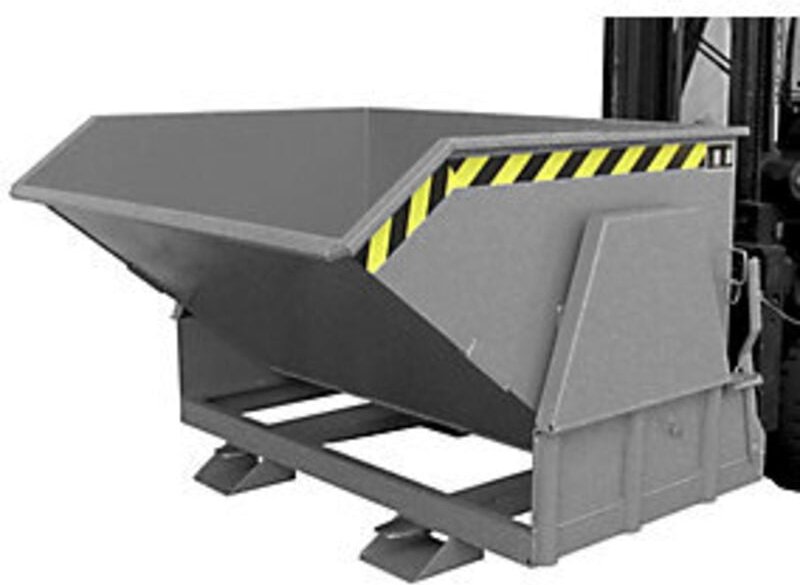 Bauer Kippbehälter BK 120, lackiert, Mausgrau