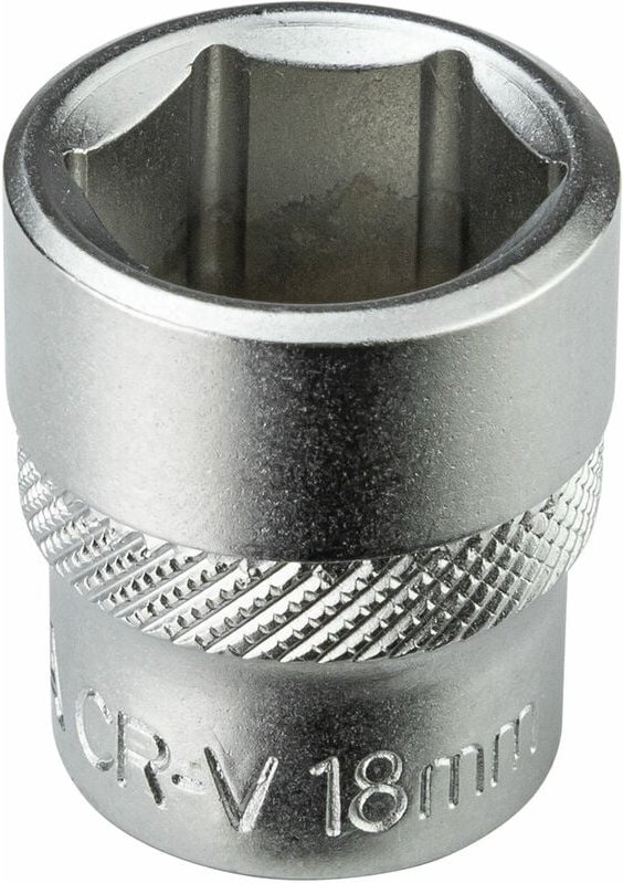 Stecknuss Sechskant 18mm 6 Kant 3/8" kurz (CR-V)