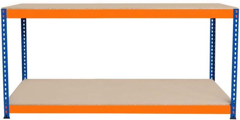 Monster Racking - 2-stufige Werkbank Werkstatttisch Arbeitstisch Garage 300kg 180 x 45 x 90cm