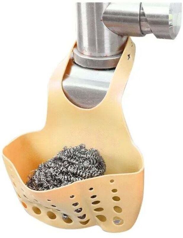 UlisemDurable Küchen-Organizer, hängendes Spülbeckenregal, Sieb, Aufbewahrungsbehälter, Badezimmer-Schwammhalter für Küc...