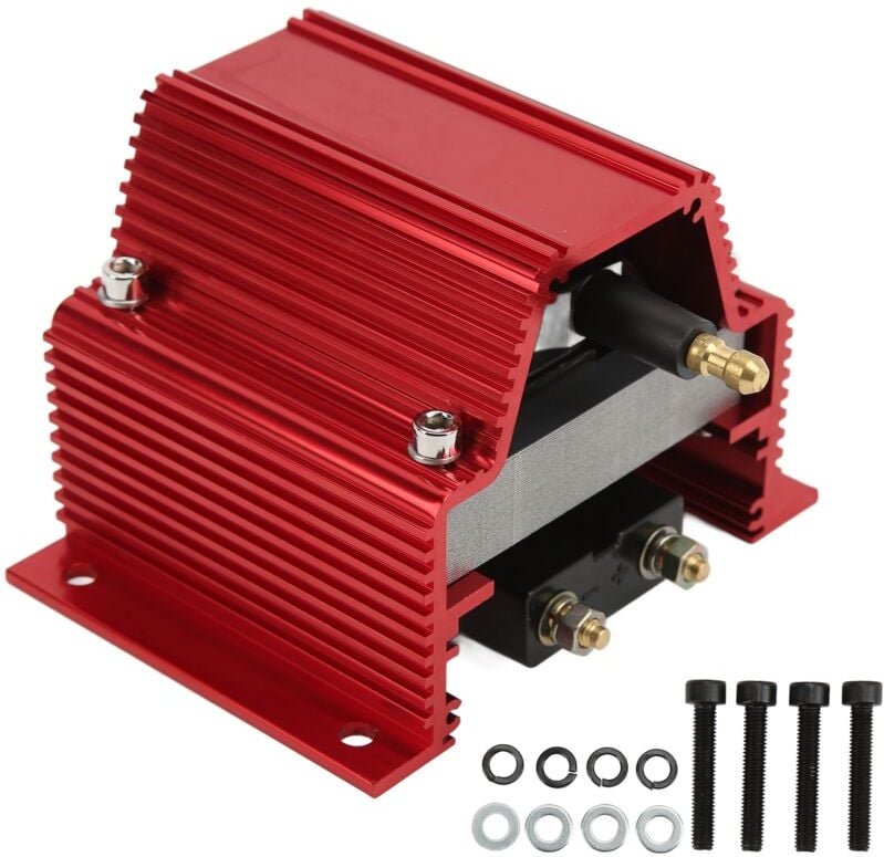 Zoternen - Hochleistungs-Zündspule Metall Rot Hochleistungs-Zündspulensystem Hochleistungs-Zündspule Rot Elektrischer Ke...