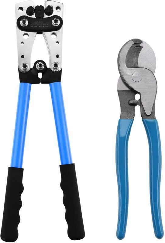 Crimpzangen-Set mit Kabelklemme und Kabelbindern