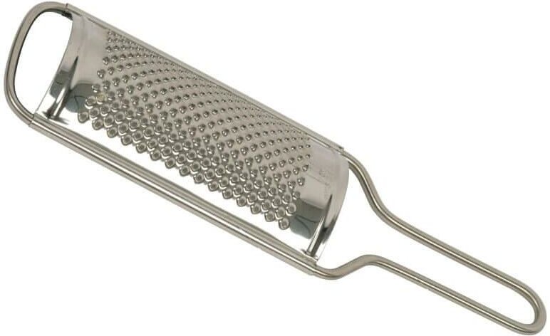 Kelomat Reibe rund gewölbt klein 9 cm aus Edelstahl