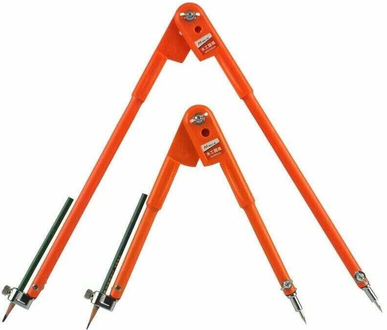 Kompass/Präzisionszirkel-Set, großer Durchmesser - Orange L + S -