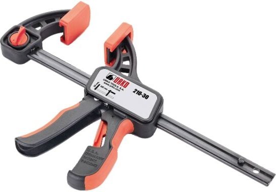 Einhand-Schnellpresse, umkehrbar - Schiene 20x6 - Einspannen 300 mm - Ausladung 80 mm - 210-1614030 - Urko