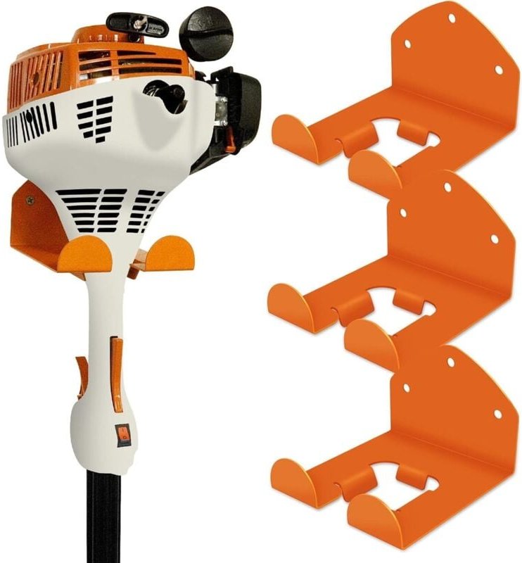 Garagenaufbewahrung, Garagen-Organizer, Freischneiderhalter, Garten-Elektrowerkzeughalter für Rasentrimmer, Heckenschere...