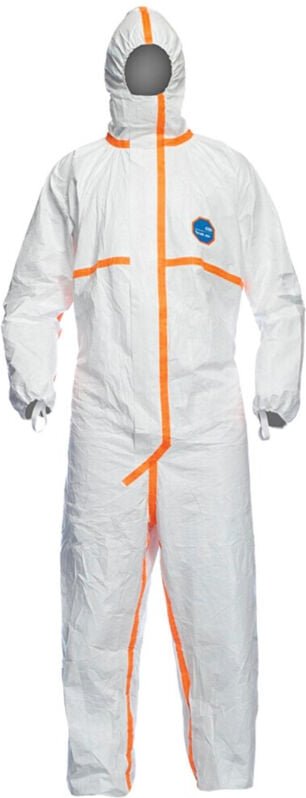 Schutzoverall Typ 3/4/5/6 Tyvek 800J, weiß, Unisex-Größe: m - Dupont