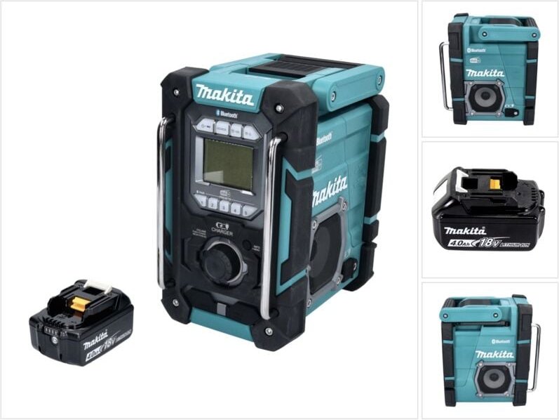 Dmr 301 M1 Akku Baustellenradio 12 v max. - 18 v dab / dab+ / Bluetooth + 1x Akku 4,0 Ah - ohne Ladegerät - Makita