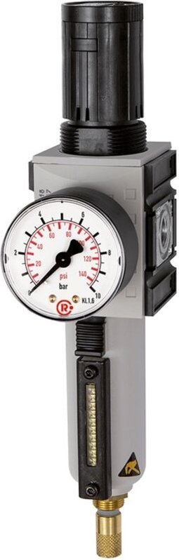 Filterregler »futura«, mb, sr, Mano, bg 2, g 1/2, 0,2-4 bar, va - Riegler