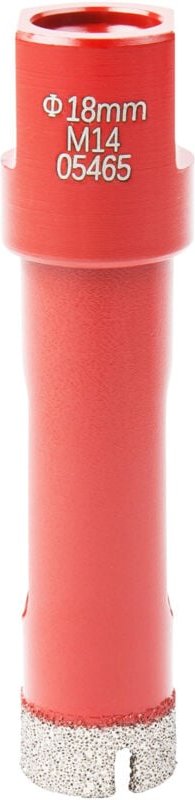 Profi Diamant Fliesen Bohrkrone, M14, Fliesenbohrer mit Durchmesser 18 mm, Diamant Bohrkrone, passend für Winkelschleife...