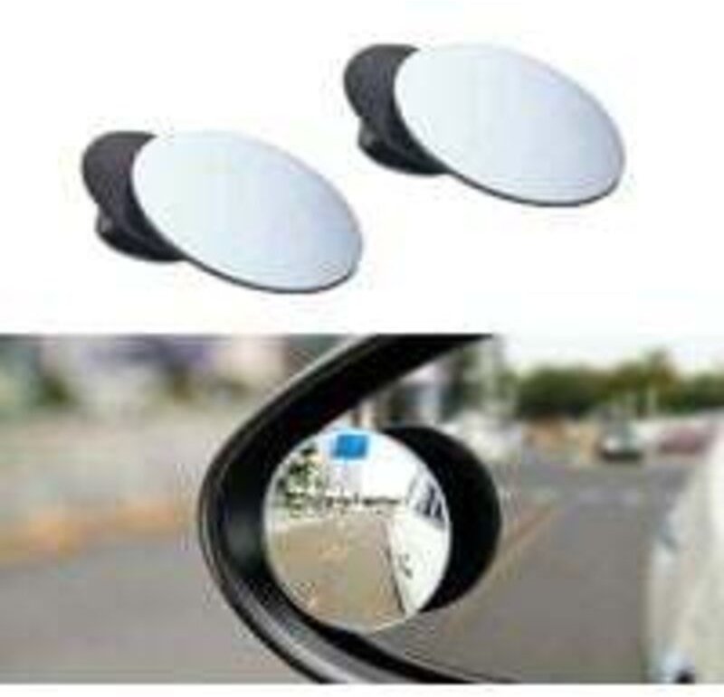 Ersandy - 2 Stück Außenspiegel für den toten Winkel, runde Auto-Rückspiegel, großer, verstellbarer Spiegel für den toten...