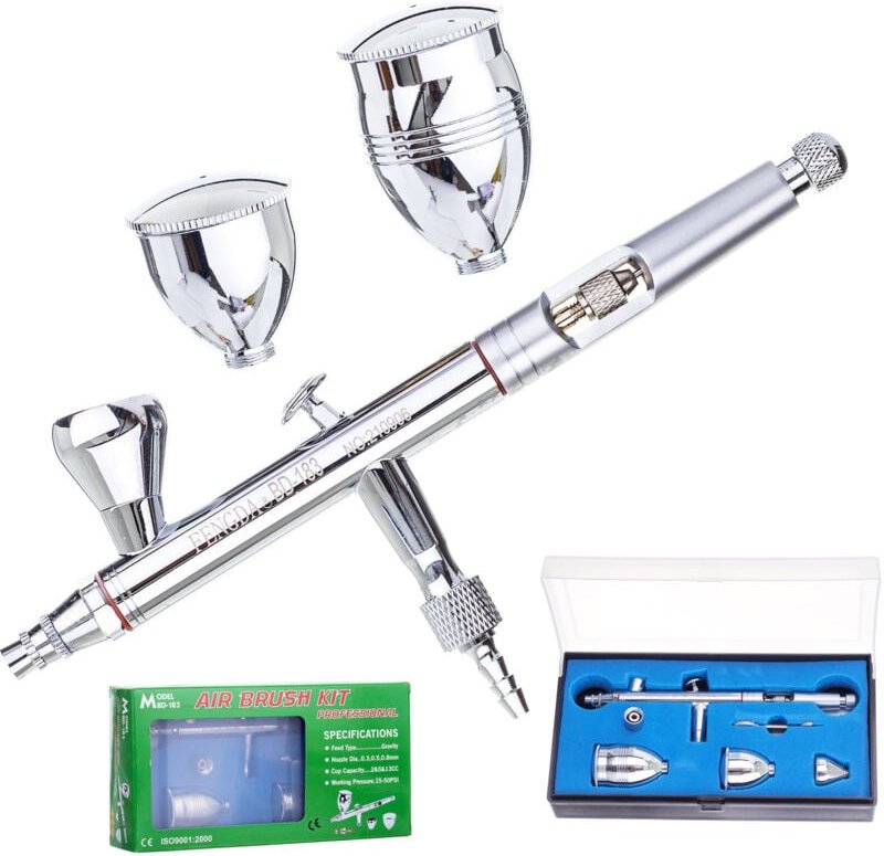 FENGDA Airbrush 0,8 mm 3 Tanks BD-183