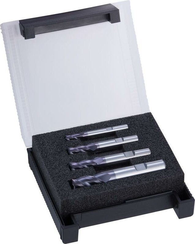 Schruppfräser-Set hpc TiALN Typ uni Z3 6/8/10/12mm Format