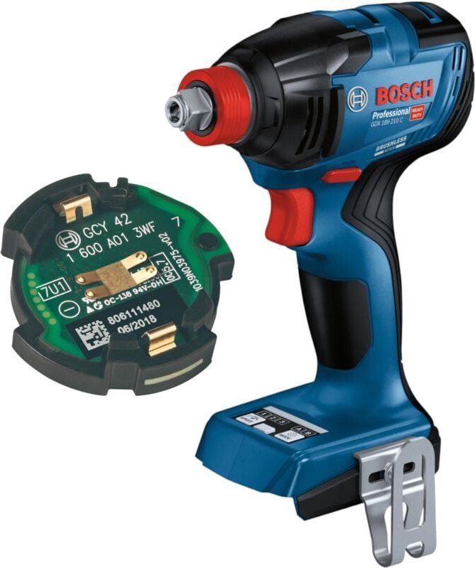 Thumbnail - Bosch gdx 18V-210 c Professional Akku Drehschlagschrauber 18 v 210 Nm Brushless + gcy 42 Bluetooth Modul - ohne Akku, oh...