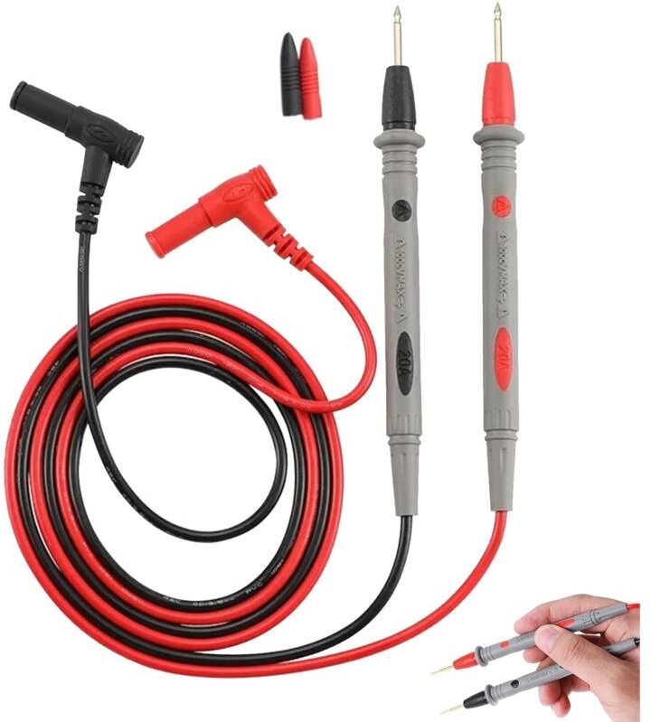 Digitalmultimeterkabel, Silikonkabel, 1000 V 10 A Multimeterkabel, Multimeter-Touch-Spitze für elektrische Messungen im ...