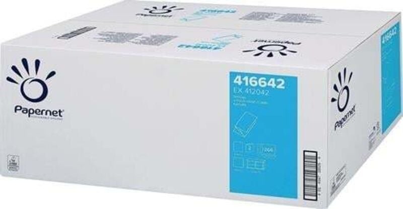 Falthandtuch 2-lag.weiß L.ca.240 mmxB.ca.230mm Papernet