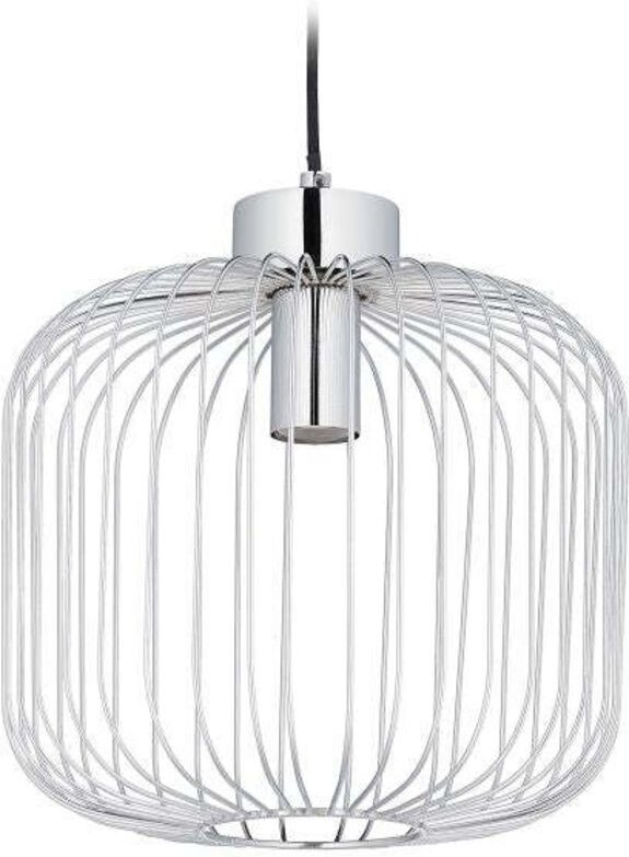 Silver metal pendant lamp