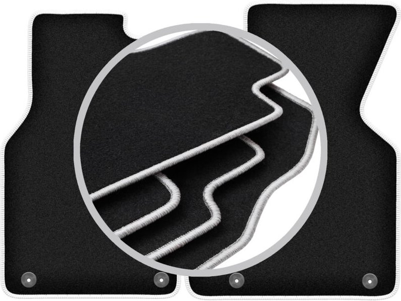 CARLUX-SILVER Autofußmatten für: Volkswagen Transporter T4 Kastenwagen (1993-2001)