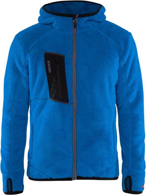 Arbeitsjacke mit Kapuze aus Plüsch 4863 – Blau XXL