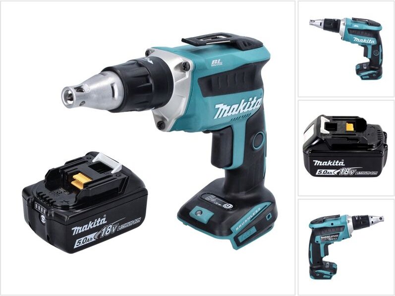 Dfs 452 T1 Akku Schnellbauschrauber 18 v Brushless + 1x Akku 5,0 Ah - ohne Ladegerät - Makita