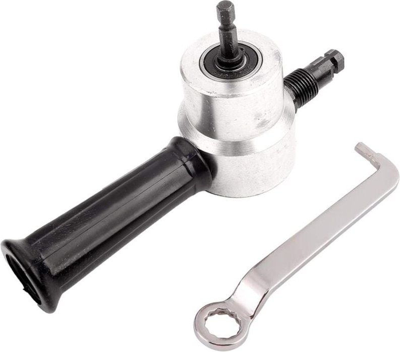 Neuester Doppelkopf-Blechschneider, elektrischer Bohrknabber-Schneidwerkzeugsatz