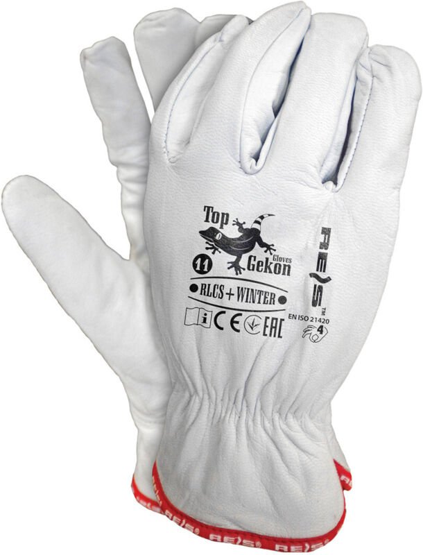 Winter-Arbeitshandschuhe aus Ziegenleder gefüttert Gr. 11