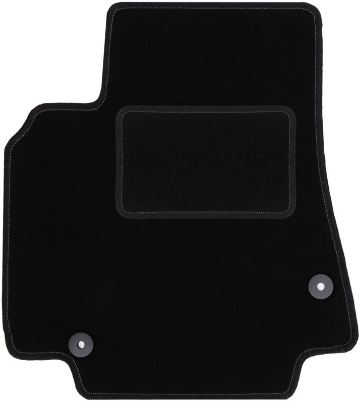 Fahrermatte schwarz für: Peugeot Partner II Kombivan, Tepee, 5-Sitzer (2008-2018)