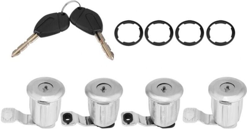 Thumbnail - Set di cilindri per serratura portiera auto con chiavi, adatti per Partner, Berlingo, Xsara, sostituisce oem 252522 9170...